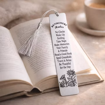Personalized Retirement Gifts For Women & Men, Retirement Bookmark, Gifts for Women, Men Coworkers
