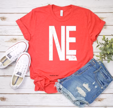 Nebraska Shirt: Distressed NE Home State Tee