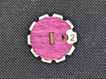 Wood Life Counter 0-9: Tabletop RPG Health Tracker