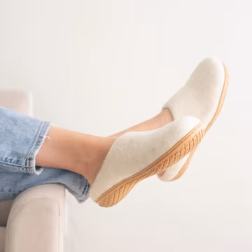 Women’s Wool Slippers | Cozy Merino House Shoes | Handmade Felt Slippers | Rubber Non-Slip or Leather Sole | Natural Warm Indoor Shoes