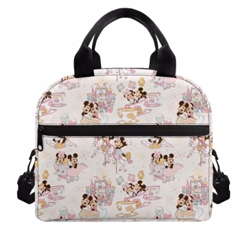 Crossbody Purse, Lunch Bag Mickey Minnie Mouse Fantasy Land Theme Teacups, Dumbo, Small World, Park Day, School Work Lunch Bag, AP gift