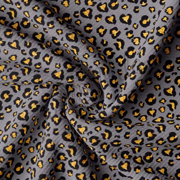 Cheetah Leopard Liverpool Bullet Textured Fabric by the yard 4Way Stretch Solid Strip Thick Knit Jersey Liverpool Fabric AA188 TBP102