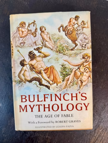 Bulfinch’s Mythology Illustrated 1968 Hardcover with Dust Jacket (BK-A175)