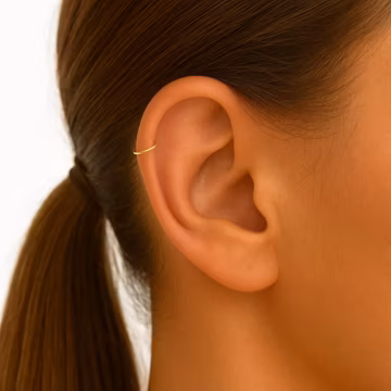 Gold Cartilage Hoop Earring, 14K Gold Filled Helix Hoop, Small Hoop Earring for Cartilage Tragus Helix Piercing, 6mm 7mm 8mm, 20g 22g 24g