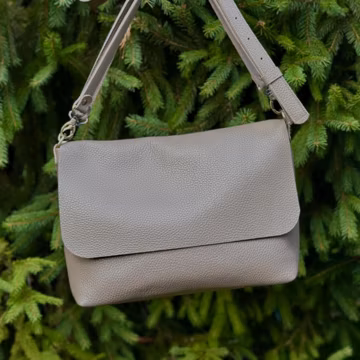 Minimalist Everyday 100% Leather Purse Lage Size Crossbody Bag Women Shoulder Bag