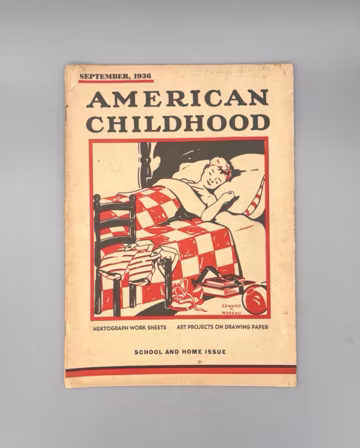 American Childhood Magazine, School & Home Issue, September, Vintage Children's Education and Craft Magazine (1936)