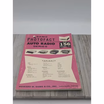 Original Sams PhotoFact Auto Radio Series Book AR-156 November 1973