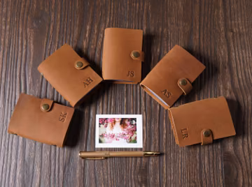 Personalized Leather Instax Photo Album Instax Picture Photo Storage Card Holder Anniversary Birthday Wedding Gift