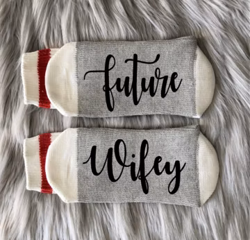 Future Wifey Socks-Bride Gifts-Engagement Gift-Bridal Party Gifts-Team Bride-Bachelorette Gifts-Weddings Socks-Bride To Be-Just Married