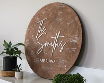 Guest Book Alternative - Custom Wedding Guest Book Decor - Layered Wood Wedding Sign - New Home gift
