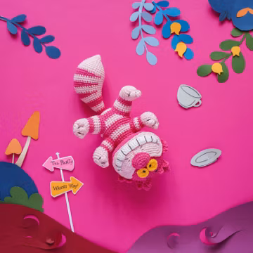 Cheshire Cat Crochet Pattern: Alice in Wonderland Amigurumi (PDF)