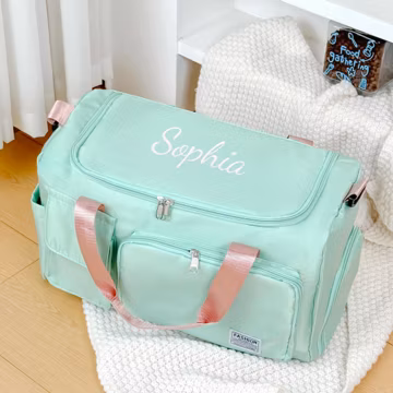 Personalized Duffle Bag/ Custom Name Embroidered Travel Bag/ Initial Gym Bag/ Overnight Camp Bag/ Weekender Gift For Him Her Bridesmaid