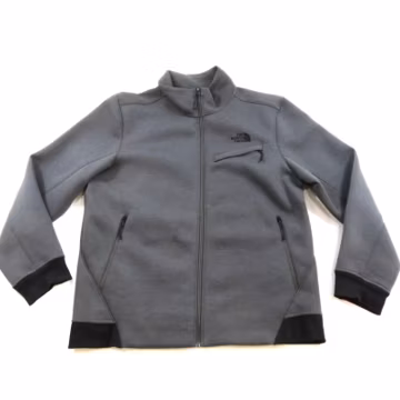 The North Face Mens Fleece Jacket Gray Zip Up Sz XL