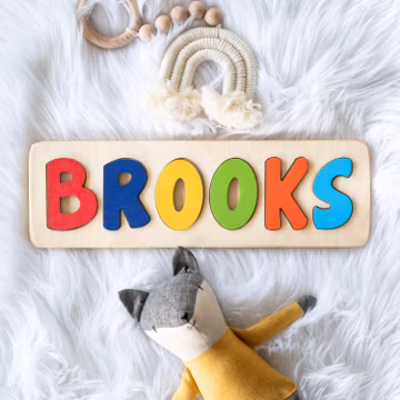 Custom Name Puzzle For Kids, Easter Gifts, Wooden Name Puzzle, Personalized Gift for Baby, Toddler Puzzle, Wooden Montessori Toys.