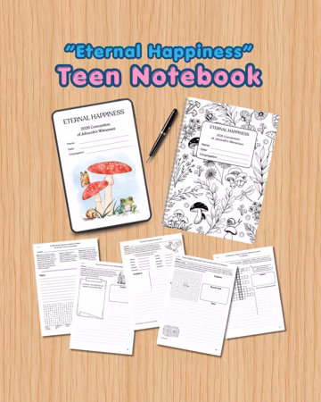 Teen/Adult/ADHD Notebook for 'Eternal Happiness' 2026 JW Convention Printable