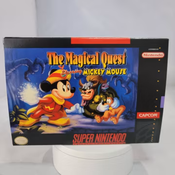 The Magical Quest Starring Mickey Mouse | NTSC | Super Nintendo | SNES | En | Reproduction Box and Inner Tray