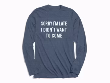 Funny Introvert Long Sleeve Shirt, Sarcastic Slogan