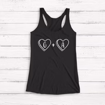 Custom Hearts Valentine's Day Tank Top