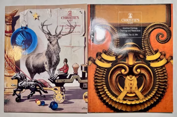 Christie's Auction Catalogs x2, American Paintings, Drawings Art 1994