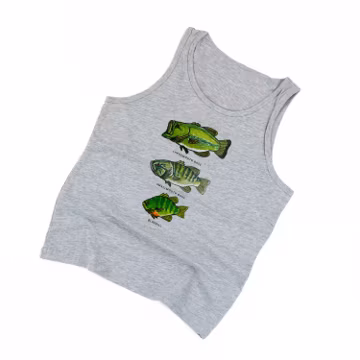Bass & Bluegill Chart (Hand Drawn) - CHILD JERSEY Tank | Kids Graphic Tee | Kids Summer Tank | Kids Fishing Graphic Tee | Fish Graphic Tee