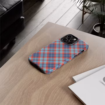 Patriotic Cell Phone Case | Patriotic Phone Cover | Plaid Tough Case for Phone | Durable Phone Cover | 2024 Election | Independence Day
