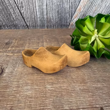 Vintage Wooden Shoes Miniature {Dutch Wooden Clogs Dutch SMALL} Tulip Time Holland Souvenir Mini Decor Wall Hanging, Home Decor