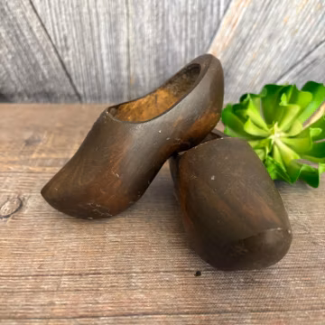 Vintage Wooden Shoes {Dutch Wooden Clogs Dutch SMALL} Tulip Time Holland Souvenir Mini Decor Wall Hanging, Home Decor, Pair of Shoes