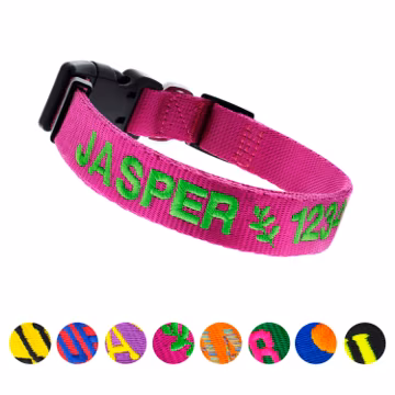 Dog Collar Personalized, Embroidered Dog Collar with Name, Custom Dog Collar, Personalized Dog Collars, Pet Collar, Pet Gift for Dog Lover