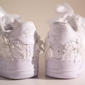 Custom Wedding Shoes Air Force 1, Bridal Sneakers for Bride, Bridal Gift