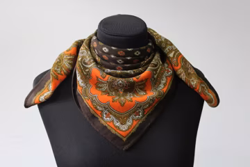 Vintage wool shawl. Russian Shawl. Pattern scarf. Scarf. Wedding shawl. Vintage shawl. Brown Flower Shawl. Chale Russe. Russian scarf shawl