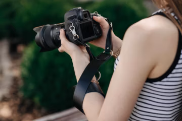 Your Custom Logo Camera Neck Strap, Genuine Leather Camera Strap, Camera Accessories, Travel Gift, Photographer Gift