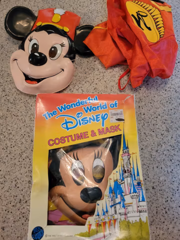 Ben Cooper Vtg Minnie Mouse Custume And Mask Sets