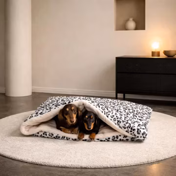 Cuddle Fleece Dog Snuggle Sack: Padded Cuddle Bed