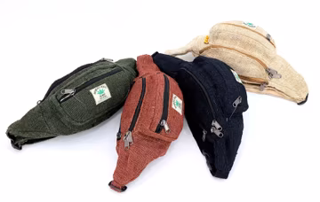 Handmade Hemp Fanny Pack Eco-Friendly Crossbody Bag