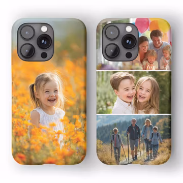 Personalised Phone Case For iPhone 17 17e 16 15 14 13 12 Pro Max Plus Samsung S25 S24 Custom Phone Case With your Own Picture, Collage Photo