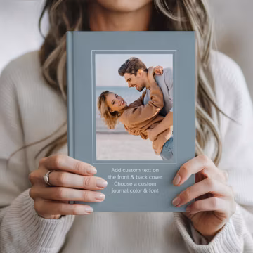 Custom Photo Journal Hardcover, Personalized Notebook with Picture