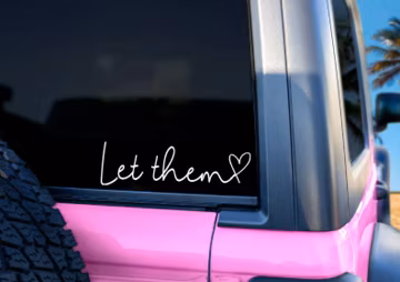 Let Them Bumper Sticker | Mental Health Awareness Car Decal, Self Love Vinyl Sticker