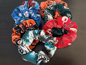 Philadelphia Sports Team Scrunchie | ONE (1) Scrunchie | Create your own pack | handmade | hair tie | Mix and Match | free shipping in U.S.