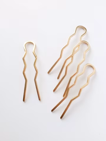 4 x Large Champagne Gold Hair Pins Warm Gold Hair Pins DIY Hair Pins Ornate Gold Hair Clips Gold Hair Combs (3041)