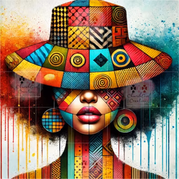 Black Woman png, Black Girl png, Sublimation, Bright colorful png, Melanin png, Black Woman AI Art, Queen png, Afro Lady Art, African png