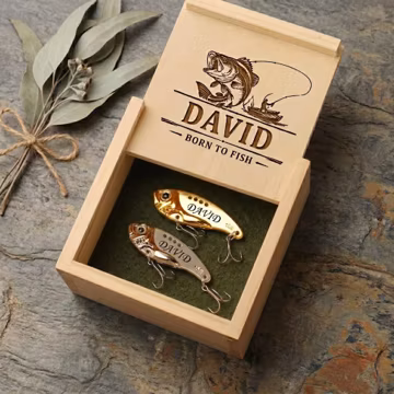 Customized Engraved Fishing Lure, Personalized Lure, fisherman Gift for Dad Uncle husband ,Fishing gift, Gift for him, Father's Day Gift