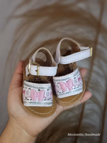 Handmade Leather Huaraches Sandals: Baby & Toddler Girl Shoes