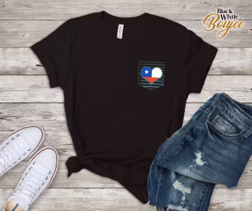 Chilian Flag Heart in Pocket Love Chile Pride Gift T-Shirt