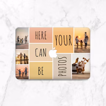 Custom collage Macbook hard shell Personalized photos Family Wedding Christmas Birthday Pet Funny case Pro 14 Pro 16 Air 15 Neo Air 13 2026