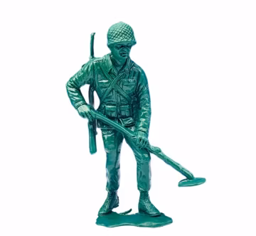 PLASTIC ARMY MEN vintage toy soldier vtg military marines navy air force vietnam ww2 wwii marx tim mee usa made Demining land mine