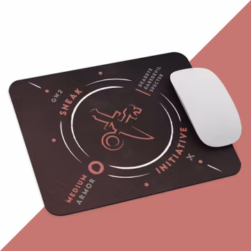 Thief Life Mousepad - GW2 Inspired DPS Profession MMO Gamer Gift Mouse Pad