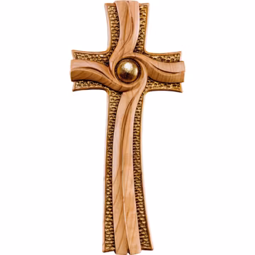 Light Cherry Wood Cross, Catholic Home Decor, Made in Italy