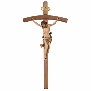Wooden Corpus Cross, Catholic Religious Decoration