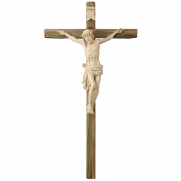 Lime Wood Crucifix - Dolomite Finish, Catholic Decor