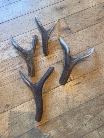 Antler thumb stick handles